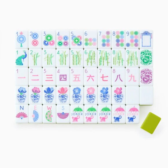 Mahjong Tiles.  New.  Lime Green - Picture 5 of 9